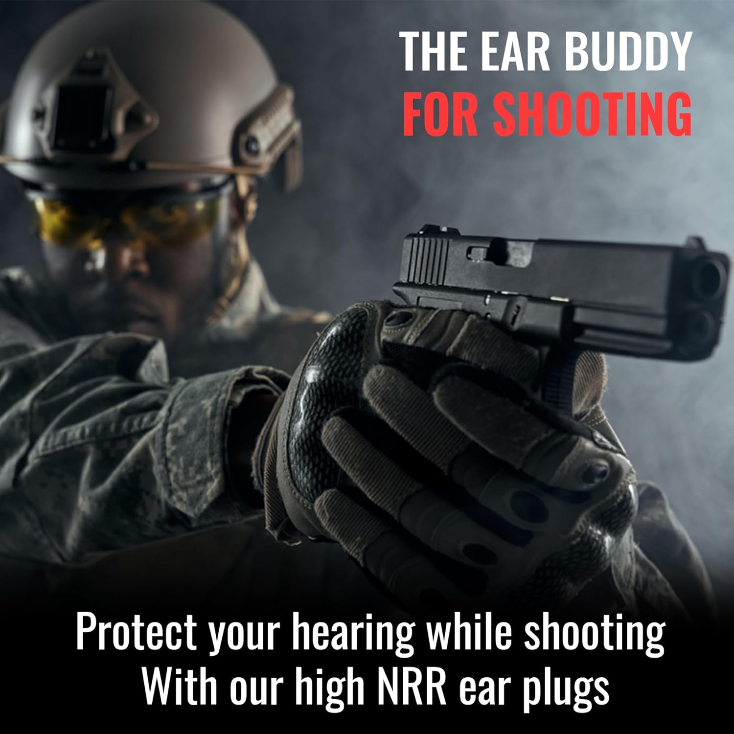 The Ear Buddy Premium Soft Foam Ear Plugs for Sleeping Noise Cancelling, Hearing Protection Earplugs for Shooting Range, Concerts, Work & Travel, Noise Reduction Rating 32 Decibels, 50 Pairs - Image 6